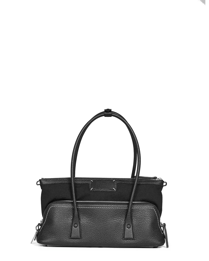 Maison Margiela Women's Shoulder Bag 5ac East-West Black Calf Leather Handbags Hand Black