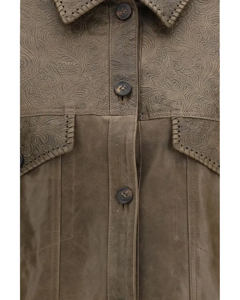 Golden Goose Babete Jacket — Brown Brown