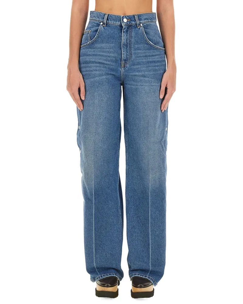 Stella McCartney Loose Fit Denim Jeans — Blue Blue