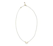 Women's Ovalette Necklace With Swarovski Crystals Oro-Crystal Brass Necklaces Oro/crystal