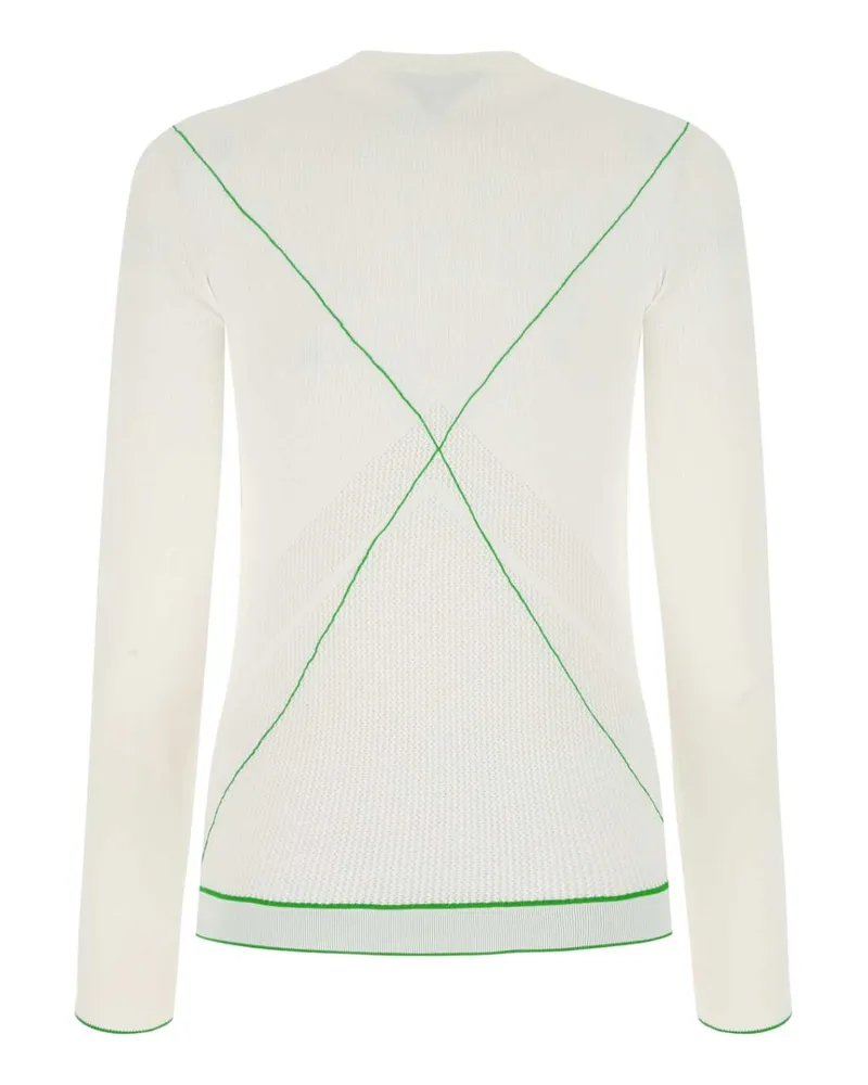 Bottega Veneta Women's White Viscose Blend Sweater 9000 Exterior: Polyester Maglieria White