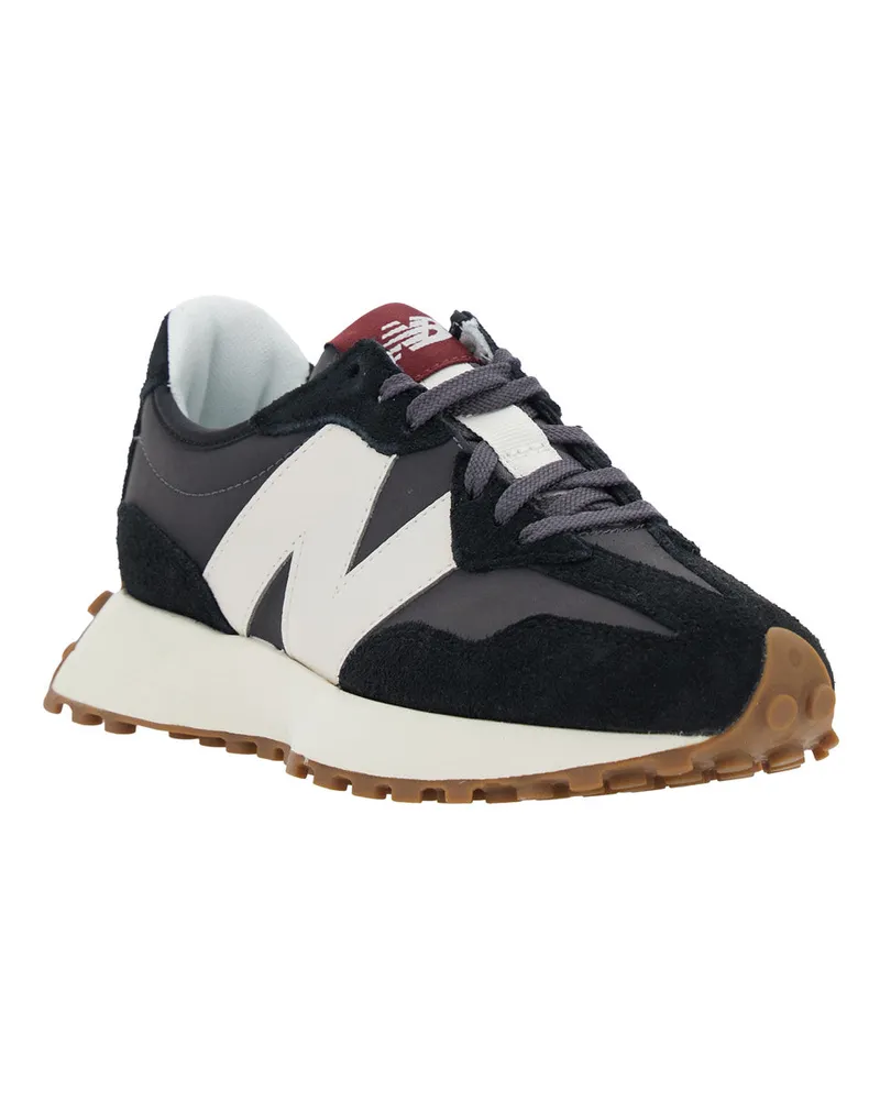New Balance Unisex Low-Top Sneakers Black Suede Trainers Black