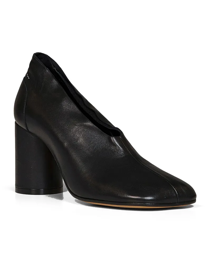 Maison Margiela Women's Pumps Nappa Leather Black Goatskin High Heel Shoes Black