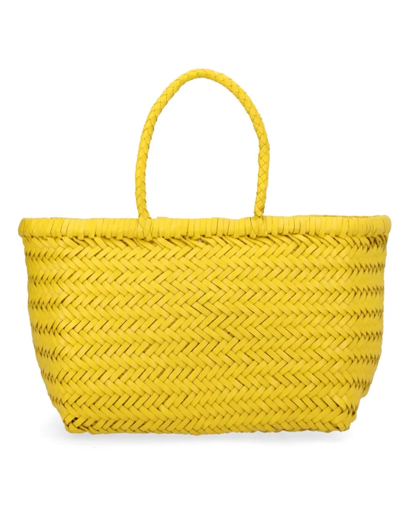 Dragon Diffusion Women's Handbag Triple Jump Yellow Leather Handbags Hand Bags Yellow