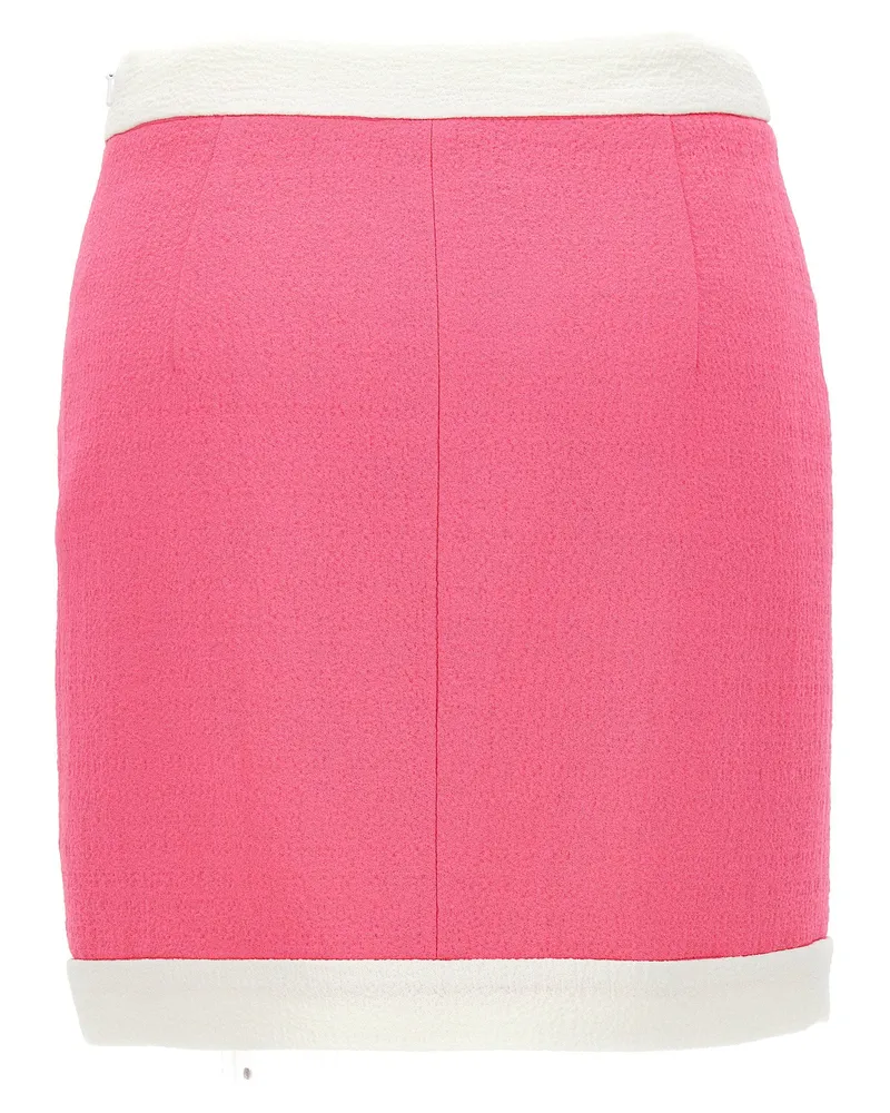 Moschino Heart Button Skirt — Pink Pink