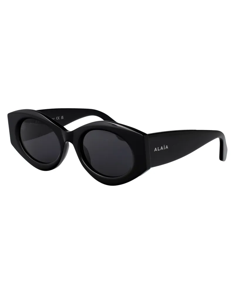 Alaïa Women's Sunglasses Aa0080s Black Acetate Black-Black-Grey Black/black/grey Black