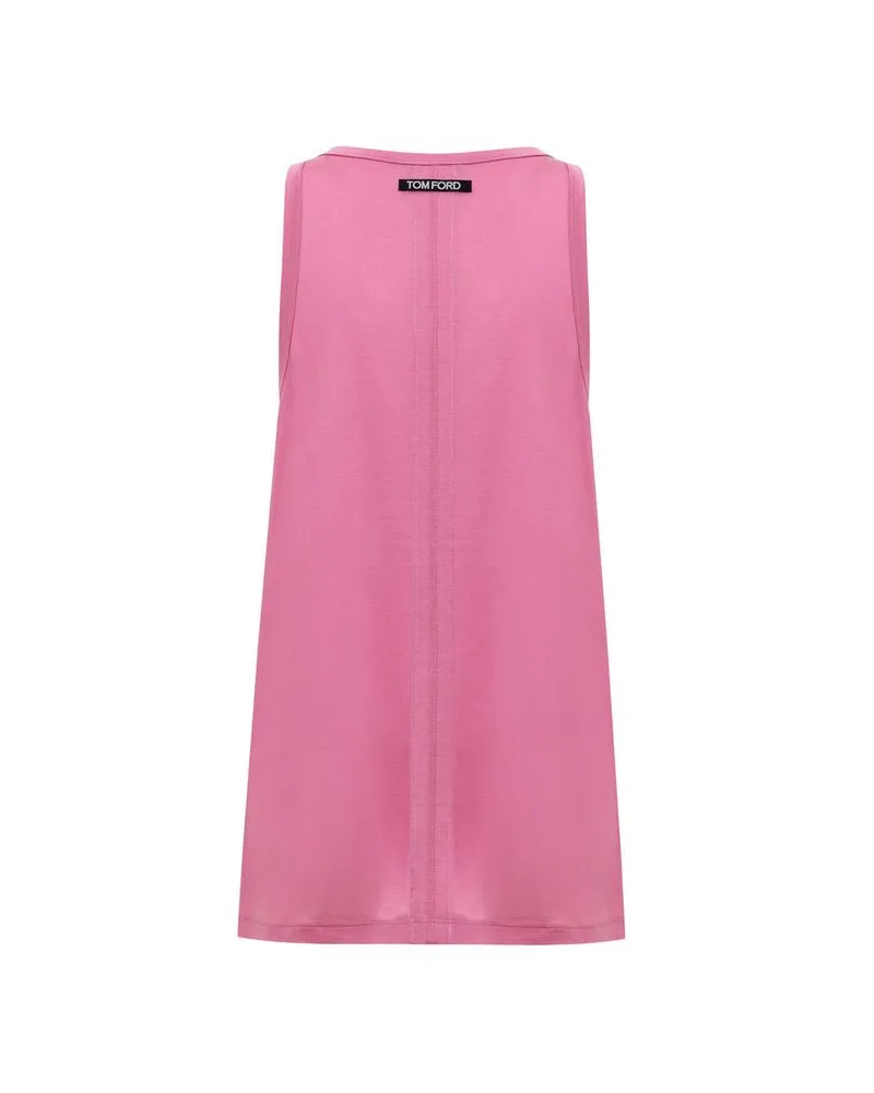 Tom Ford Women's Pink Silk Tank Top Pink