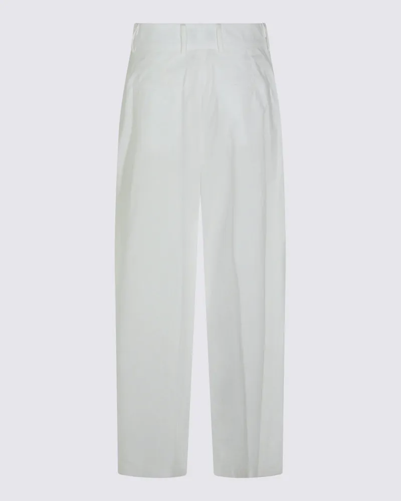 MOORER Women's Trousers White _co White