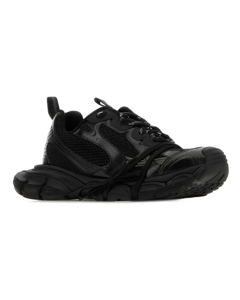 Balenciaga Men's Black Mesh And Rubber 3xl Sneakers T Polyurethane Polyester Black