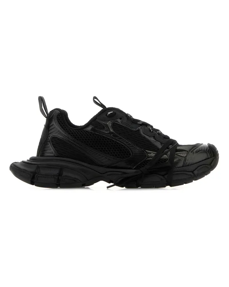 Balenciaga Men's Black Mesh And Rubber 3xl Sneakers T Polyurethane Polyester Black