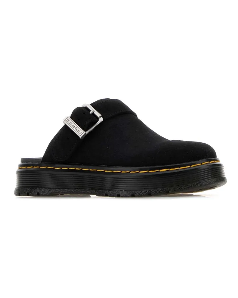 Dr.Martens Men's Black Suede Brookline Slippers Blackbronxsuede Flat Shoes Black