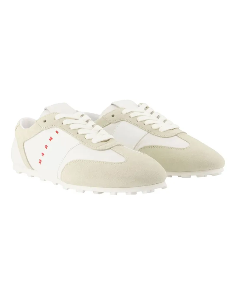 Marni Women's Sneakers -  Leather White Lambskin Shoes White