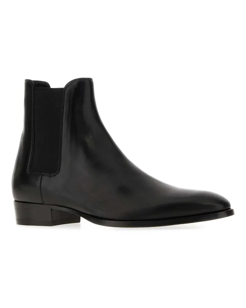 Saint Laurent Men's Wyatt 30 Chelsea Boo Marrakesh Nero Stivali Boot Black