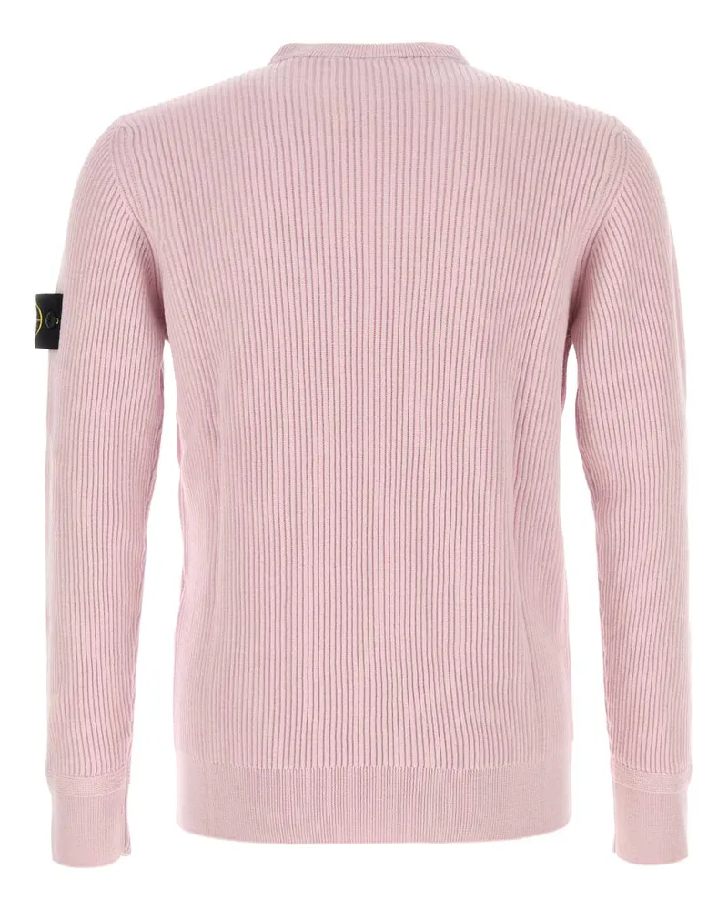 Stone Island Men's Pink Wool Sweater Virgin Pink