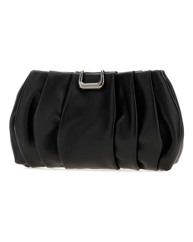 Brunello Cucinelli Women's Black Leather Clutch Nero Borse A Mano Black