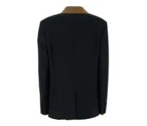Women's Mohair-Blend Oversize Blazer Black Virgin Wool Blazers