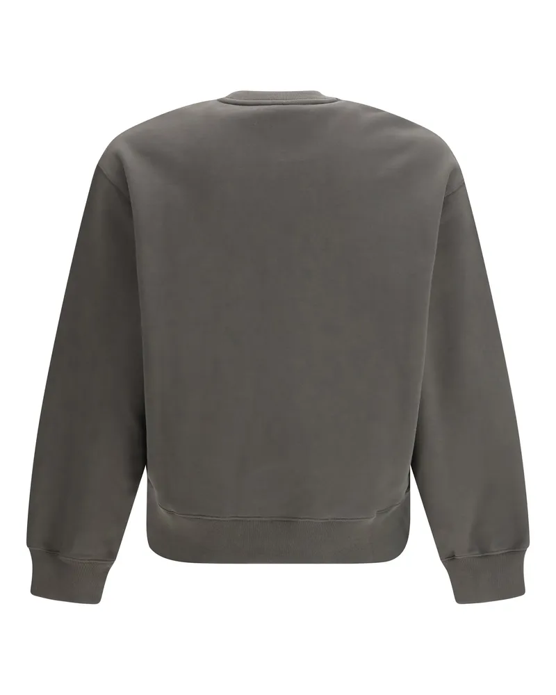 Kitsuné Men Cotton Sweatshirt Wih Logo Beluga Sweatshirts Sweater Gray