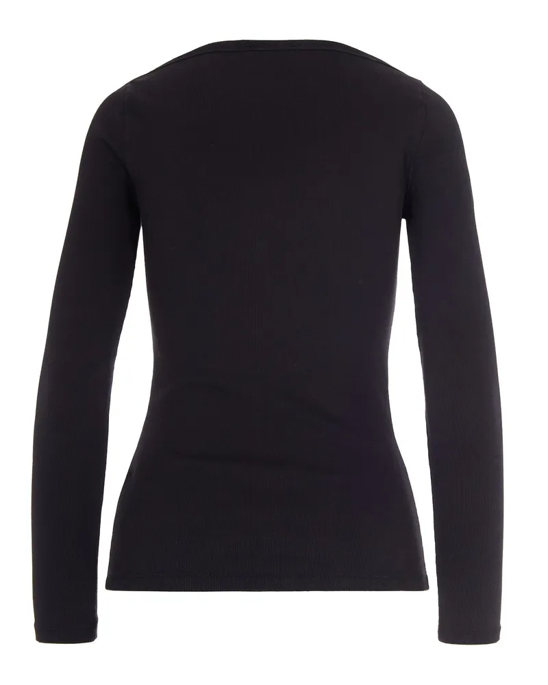 Diesel Women T-Shirt T-Bal-Od Black Cotton T-Shirts & Jerseys Black