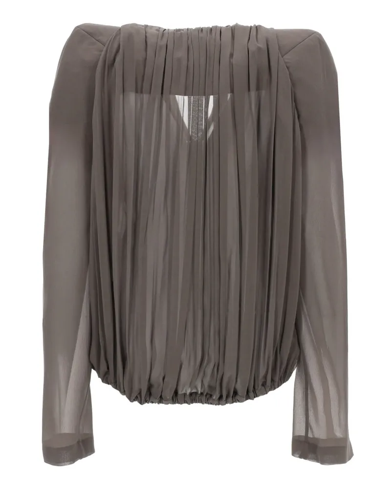 Rick Owens Silk and Cotton Jacket — Beige Beige
