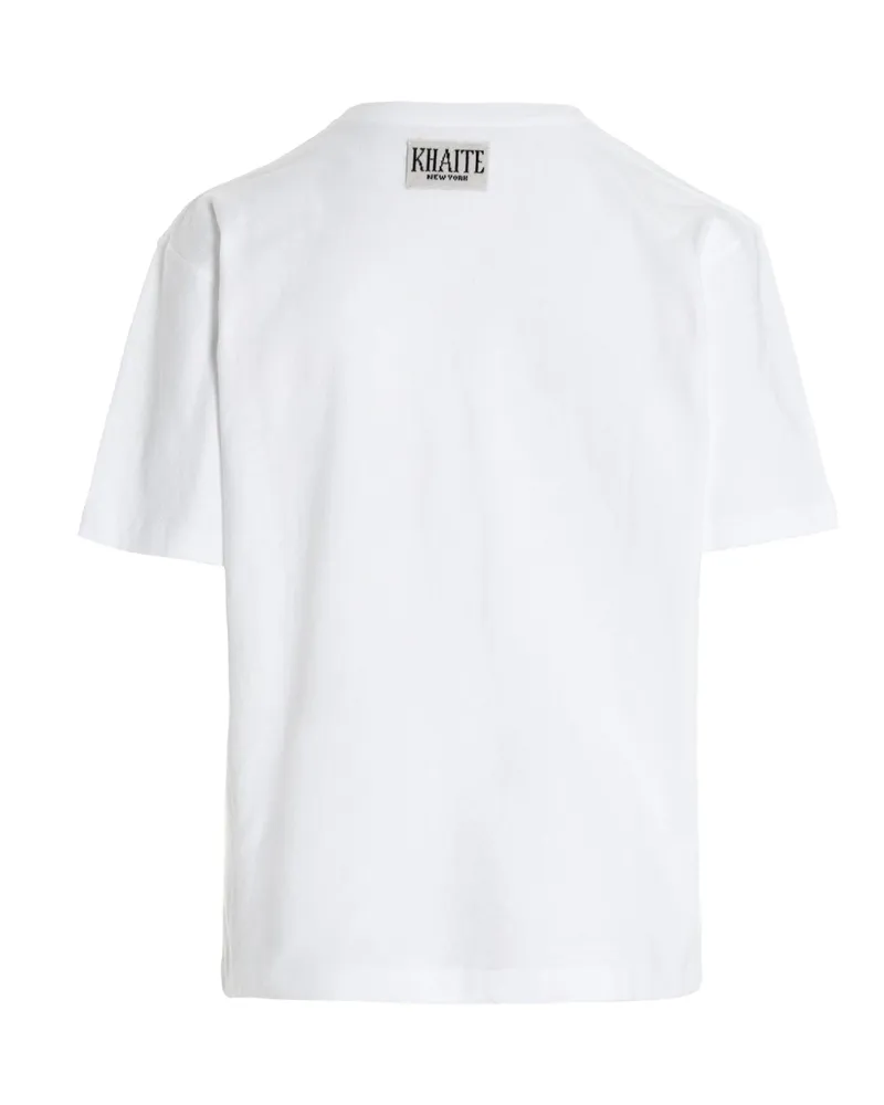 KHAITE Women's White Cotton T-Shirt White