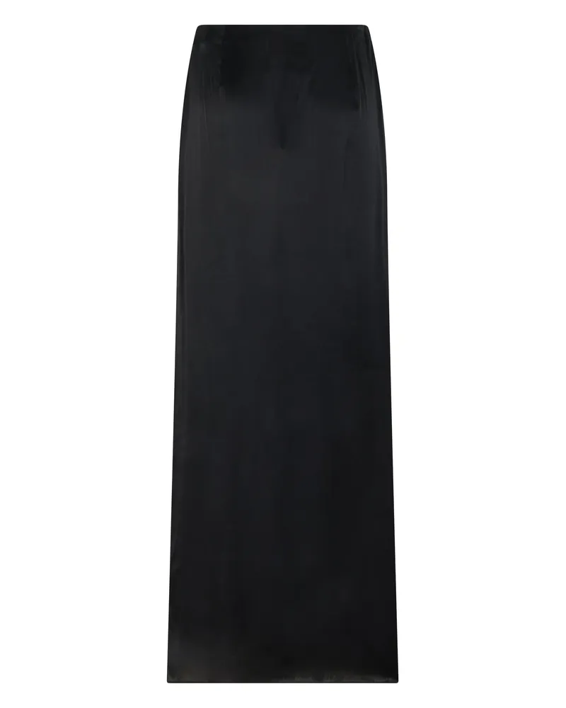 Maison Margiela Women's Long Skirt Black Acetate Black