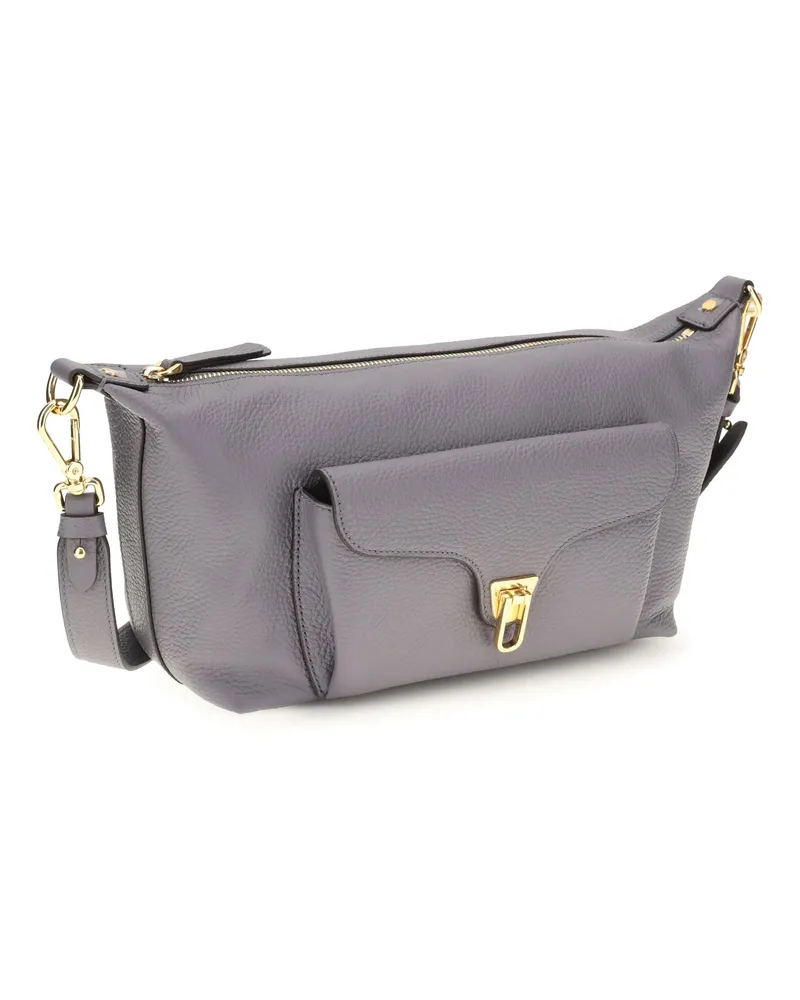 Coccinelle Women's Beat Generation Shoulder Bag Stove Calf Leather Bos Taurus Gray