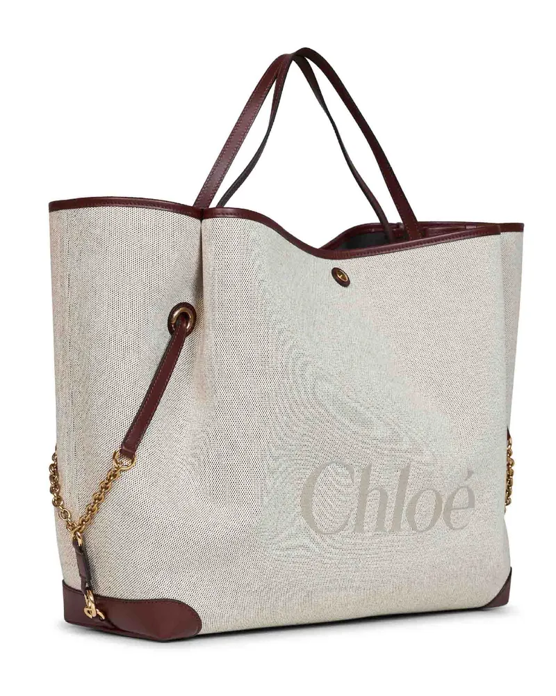 Chloé Clover Shoulder Bag — Brown Brown