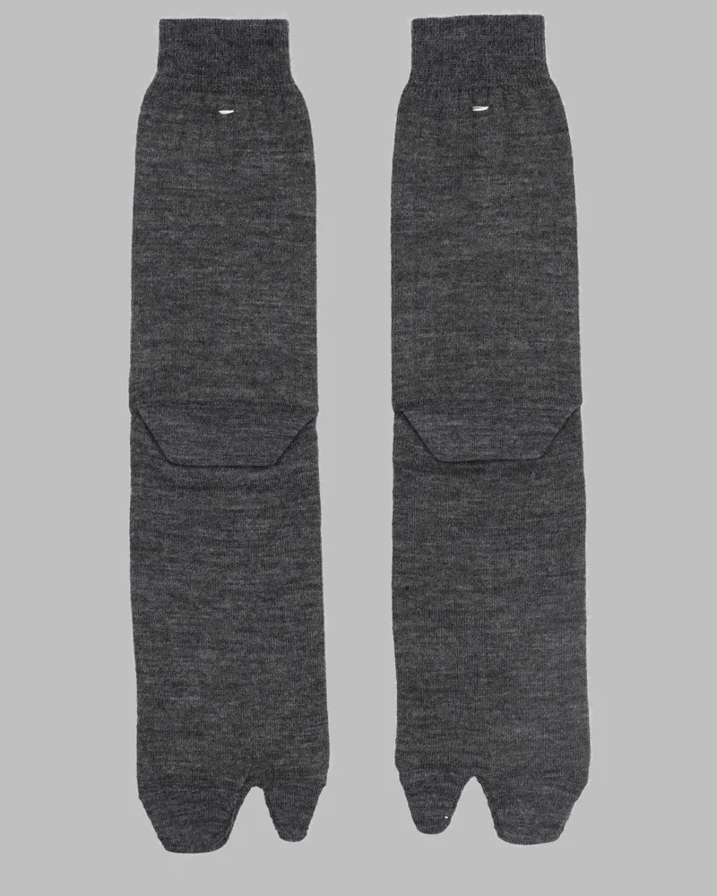 Maison Margiela Wool Blend Socks — Gray Gray