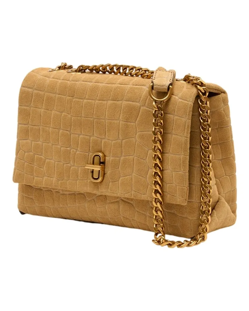 Marc Jacobs Women's The Slim Dual Chain Shoulder Bag -  Leather Beige Cowhide Shoulder-Hobo-Bags Beige