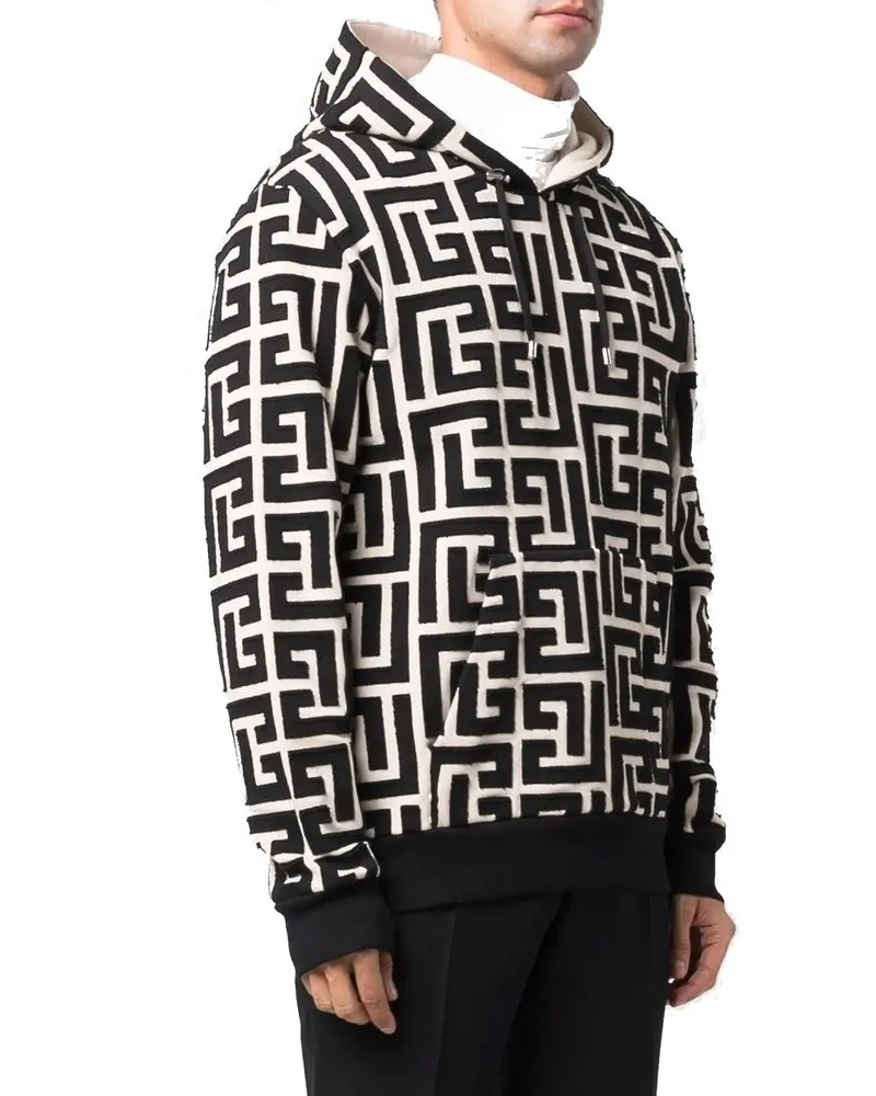 Balmain Men Beige Cotton Sweatshirt Clothing Beige