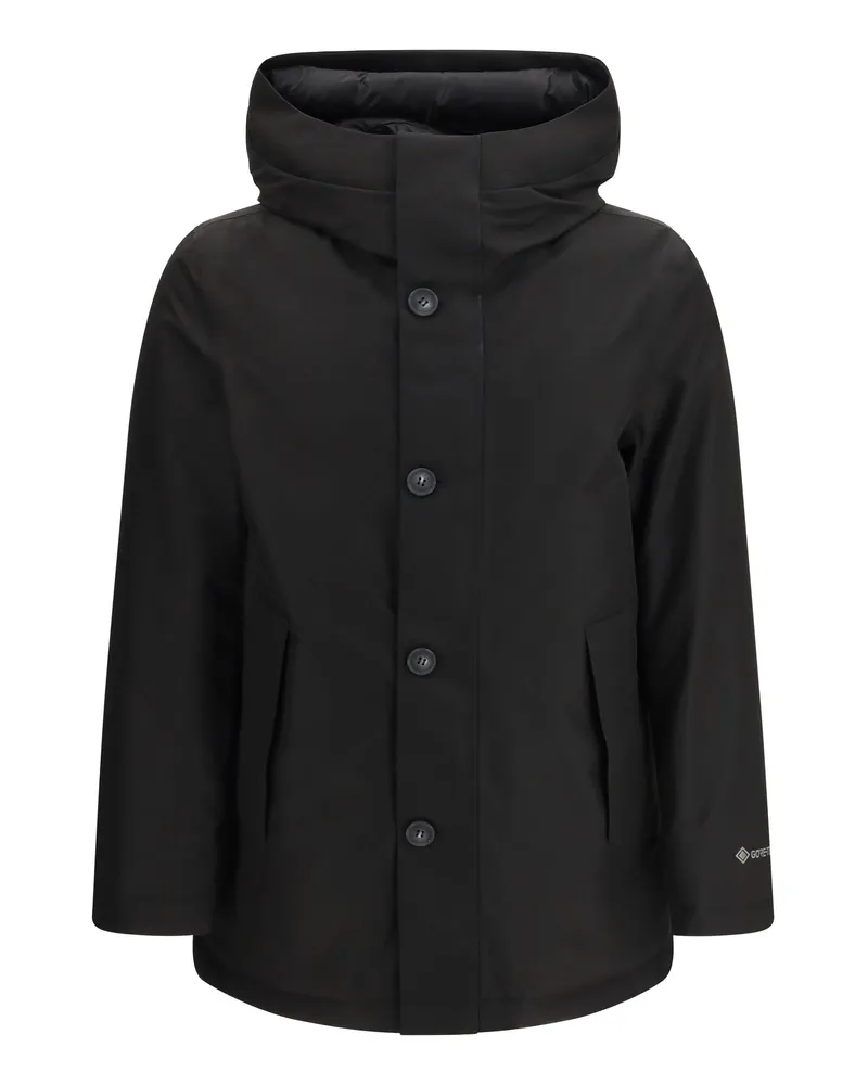 Woolrich Gore-Tex Recycled Two-Layer Down Jacket — Black Black