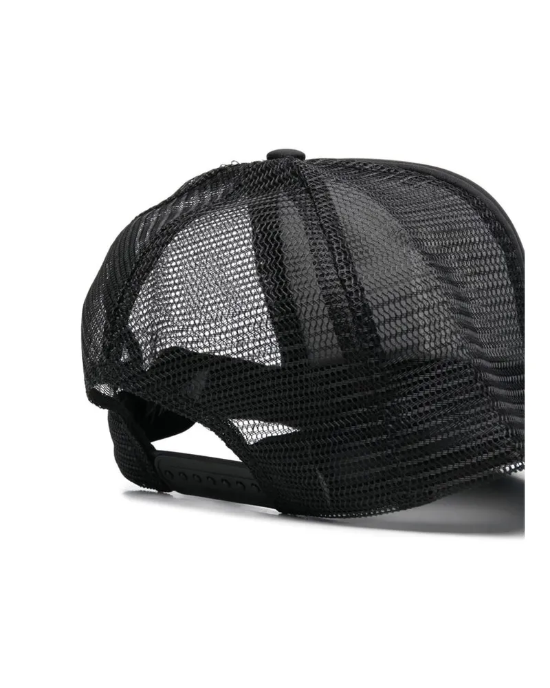 R13 R13WA025 Mesh Panel Baseball Cap — Black Black