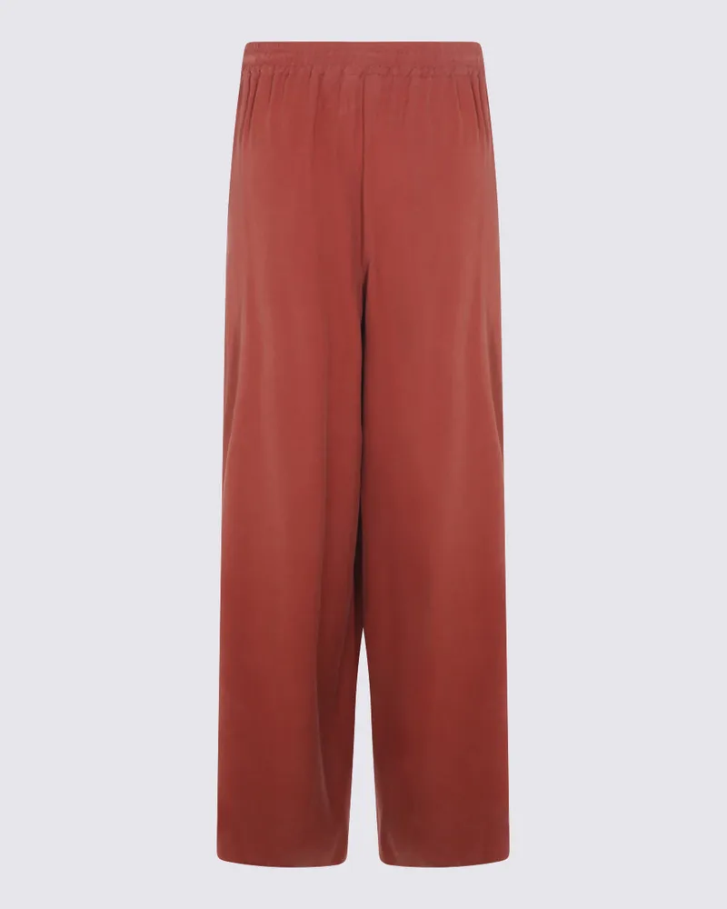 Max Mara Women's Trousers Terracotta Red