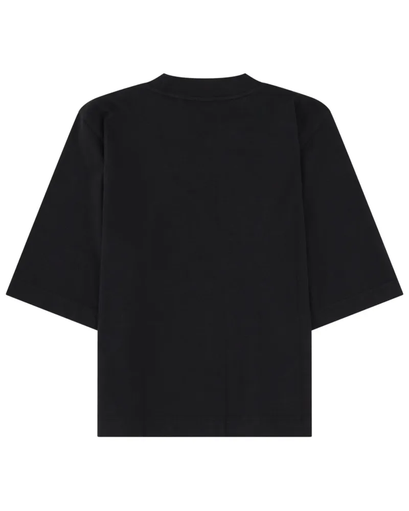 Palm Angels Bear Motif Cotton T-Shirt — Black Black