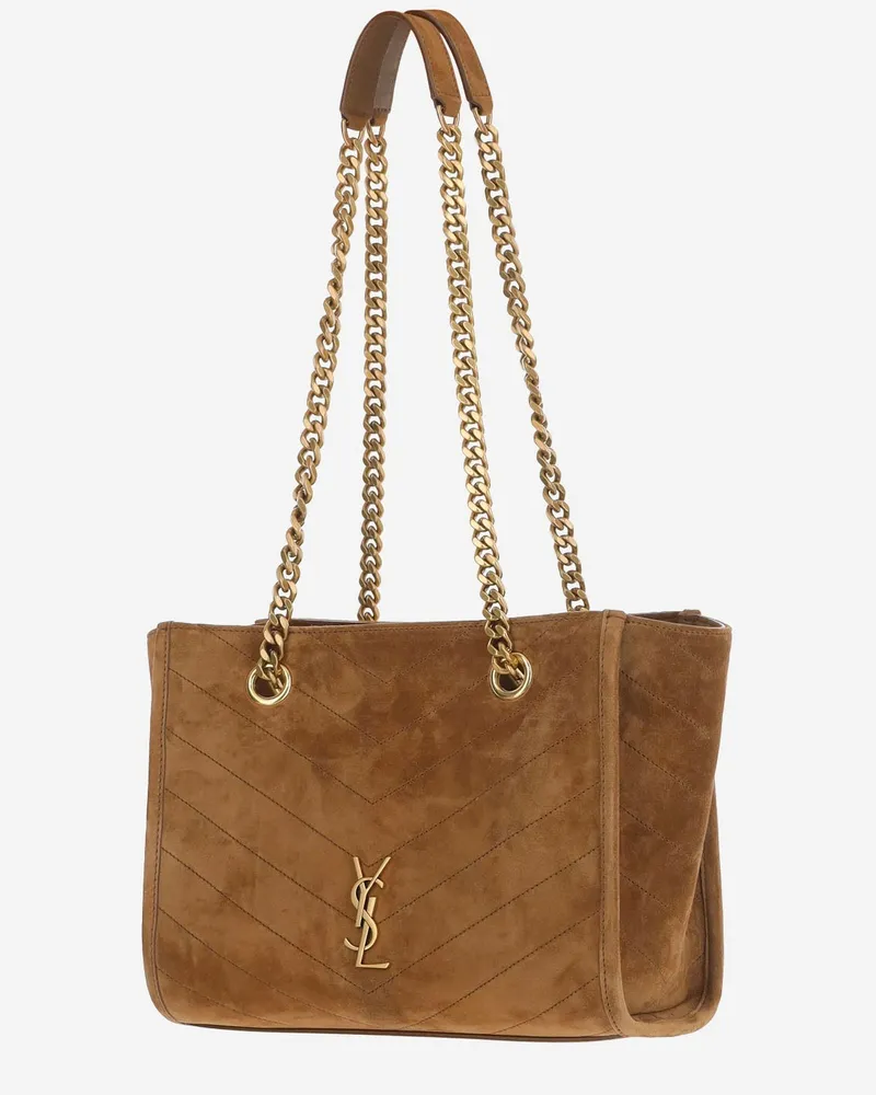 Saint Laurent Women's Shoulder Bag Le 5 À 7 Soft Hobo Orange Suede Orange-Caramel-Cognac Orange/caramel/cognac Orange