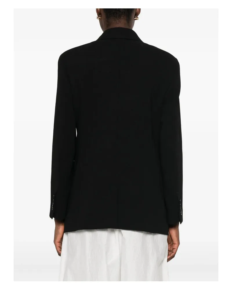 Max Mara Virgin Wool Blazer — Black Black