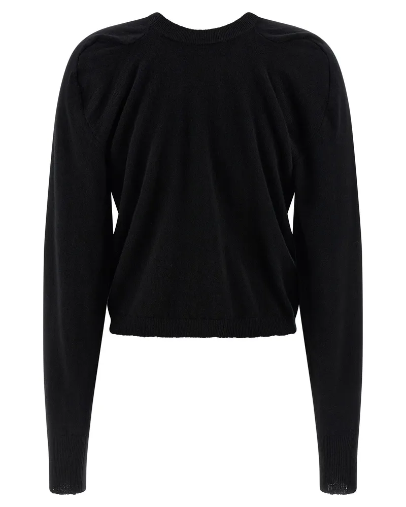 Maison Margiela Women's Black Virgin Wool Cardigan Clothing Black