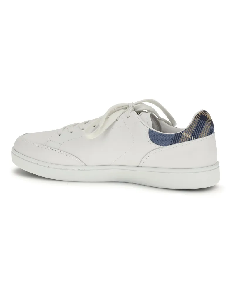 Burberry Men's Set Leather Sneakers Por. White-Wave Blue White/wave White