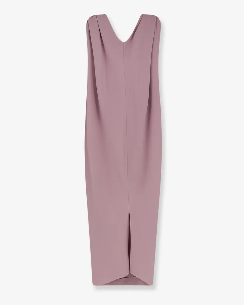 Balenciaga Women's Dress Midi Sack Pink Silk Pink