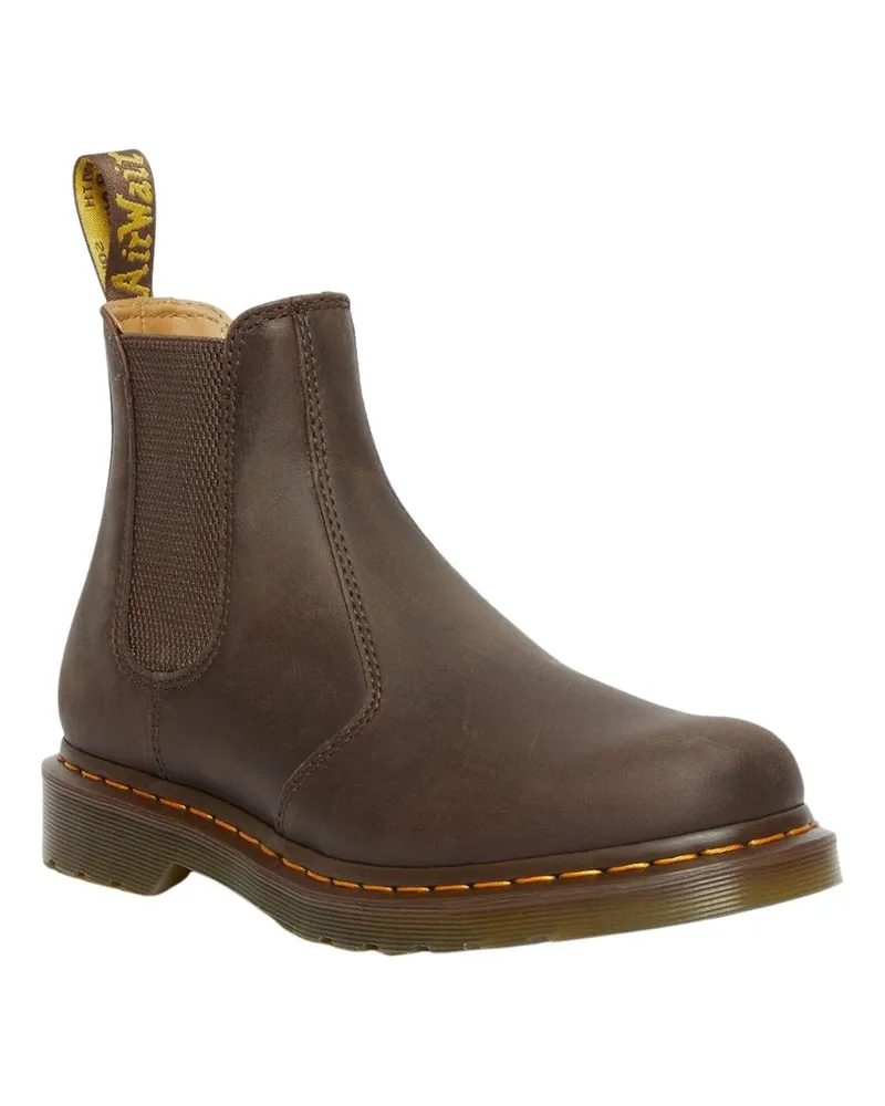 Dr.Martens Men's Chelsea Boots 2976 Dark Brown Leather Brown