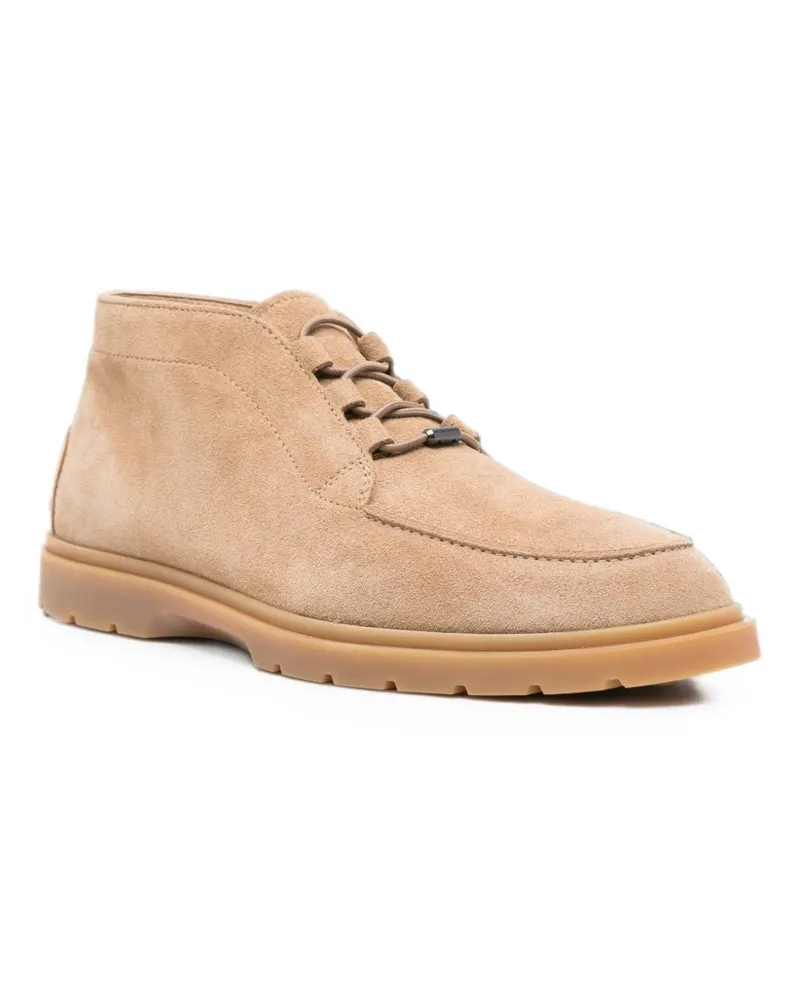 TOD'S Suede Desert Boot — Beige Beige