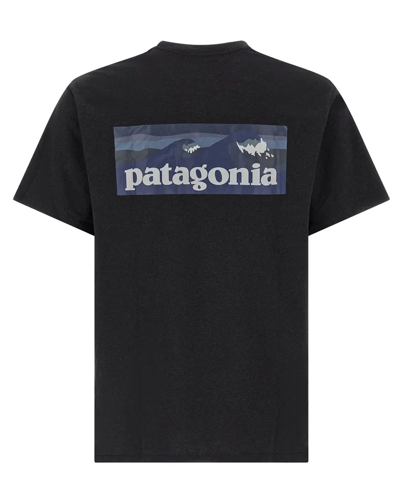 Patagonia Logo Pocket T-Shirt — Black Black