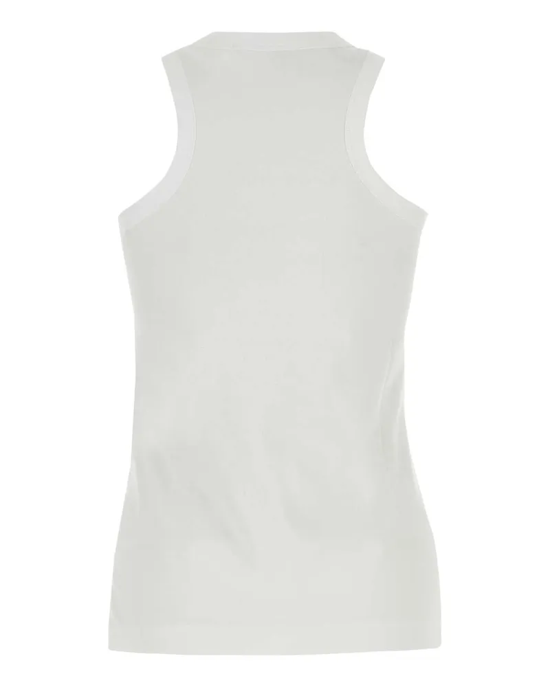 Stella McCartney Women's White Cotton Tank Topâ Purewhite Exterior: Maglie Sweater White