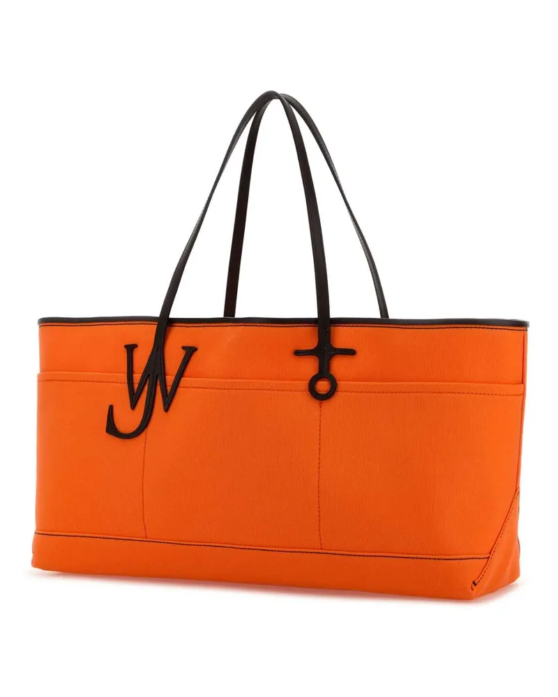 J.W.Anderson Women's Orange Canvas Anchor Shopping Bag Orangebrown Borse A Mano Orange