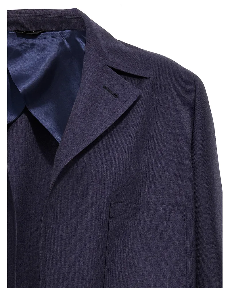 Fendi Virgin Wool Blazer — Navy Navy