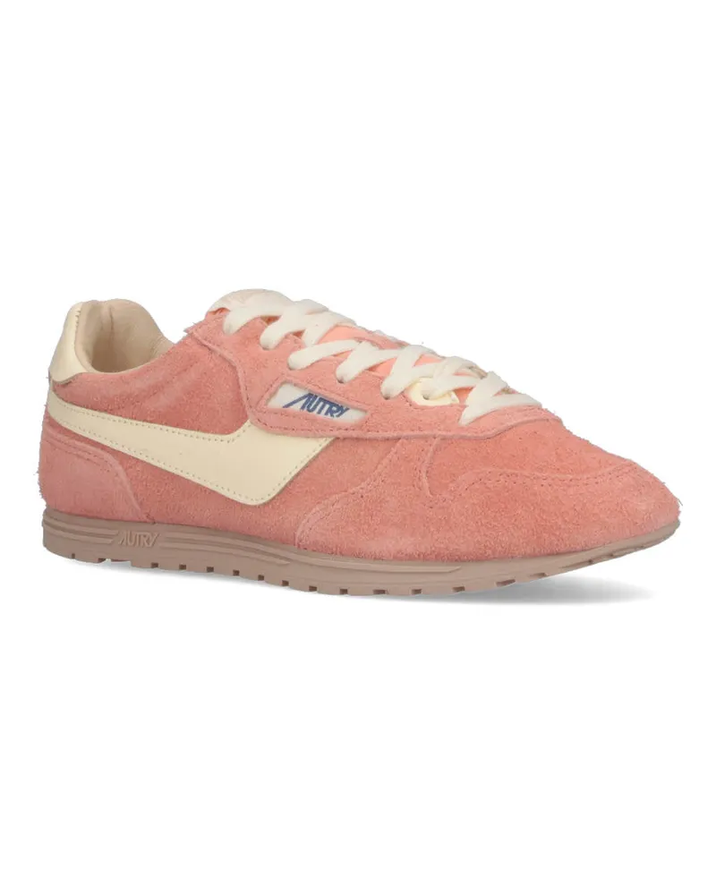 AUTRY Women's Sneakers Pink Upper: Suede Cow Leather Pink