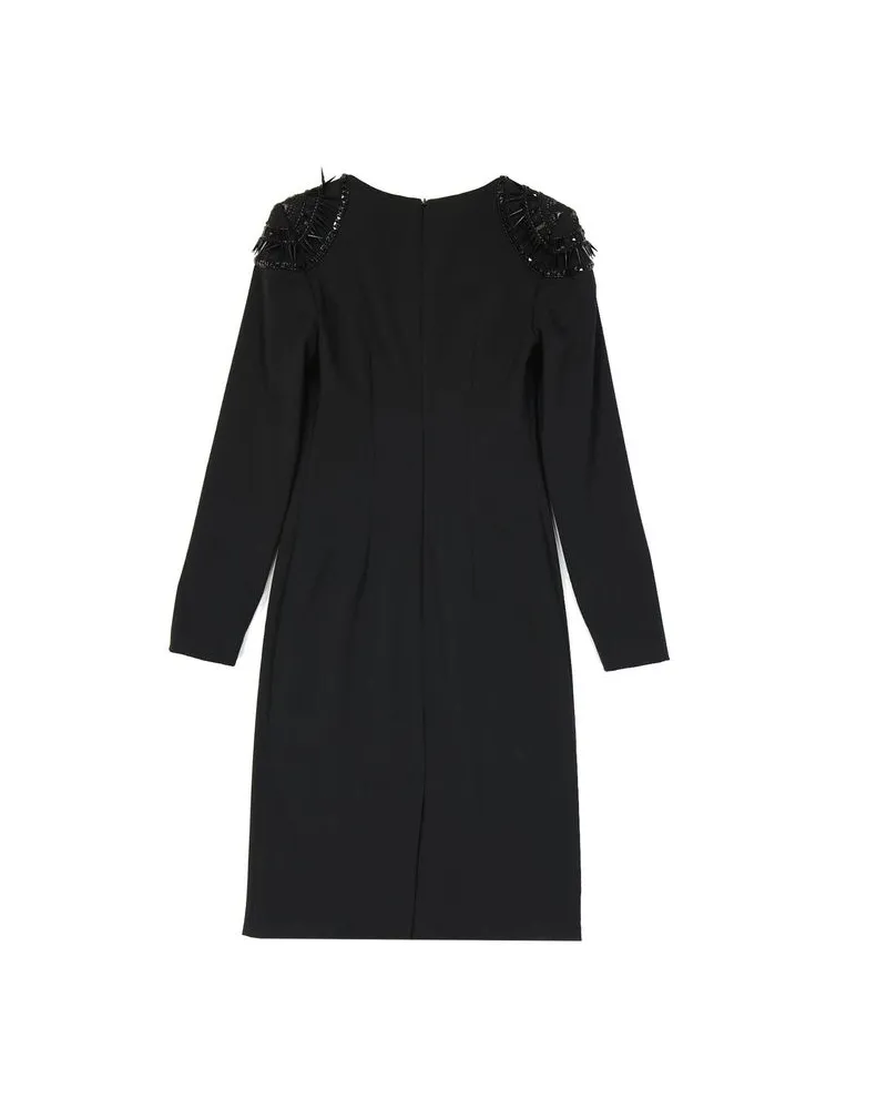 Alberta Ferretti Women's Black Elastane Casual Dress Black