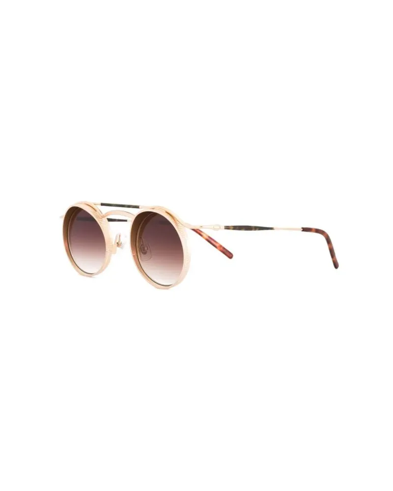MATSUDA Women's Round Frame Sunglasses Aw23 U Gold