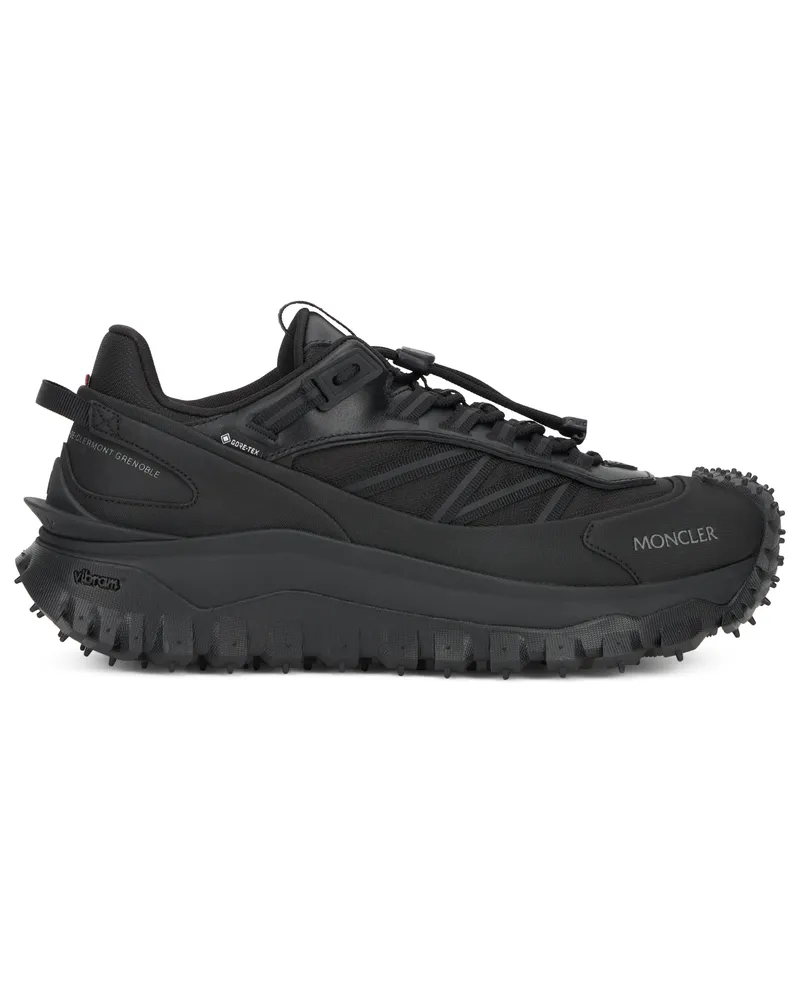 Moncler Women's Trainers With High Sole Black Polyurethane Sneaker Black
