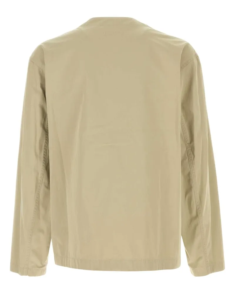 Christophe Lemaire Men's Khaki Cotton Jacket Lightsage Exterior: Giubbini Green